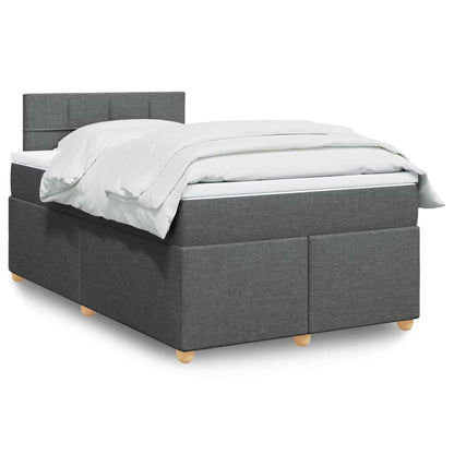 Boxspringbett Mit Matratze Stoff Dunkelgrau
