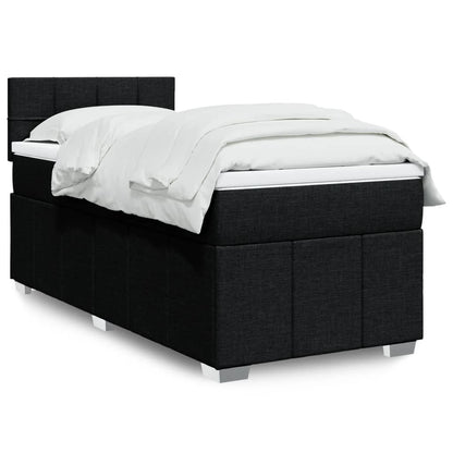 Boxspringbett Mit Matratze Stoff Schwarz