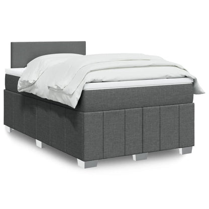 Boxspringbett Mit Matratze Stoff Dunkelgrau
