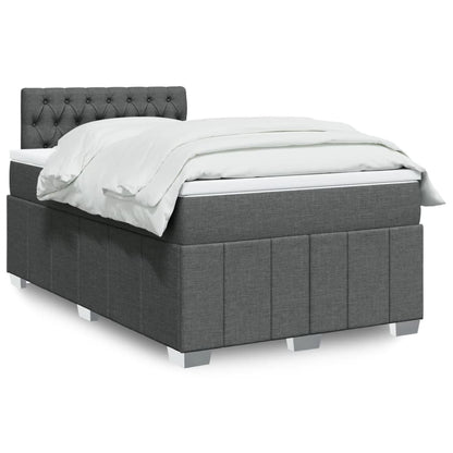 Boxspringbett Mit Matratze Stoff Dunkelgrau
