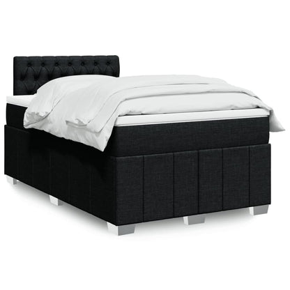 Boxspringbett Mit Matratze Stoff Schwarz