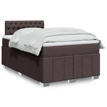 Boxspringbett Mit Matratze Stoff Dunkelbraun