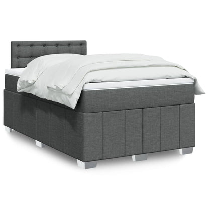 Boxspringbett Mit Matratze Stoff Dunkelgrau