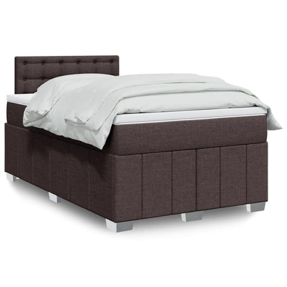 Boxspringbett Mit Matratze Stoff Dunkelbraun