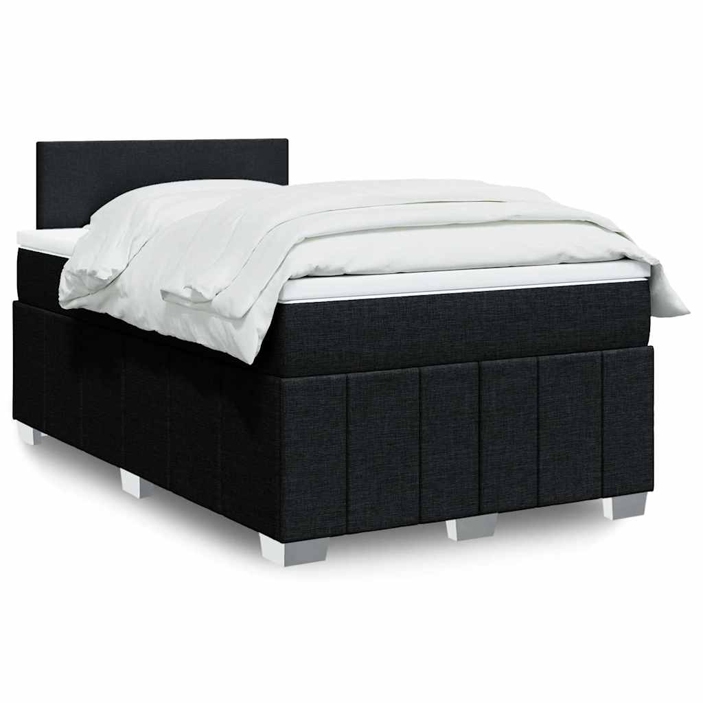 Boxspringbett Mit Matratze Stoff Schwarz