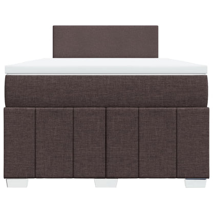 Boxspringbett Mit Matratze Stoff Dunkelbraun