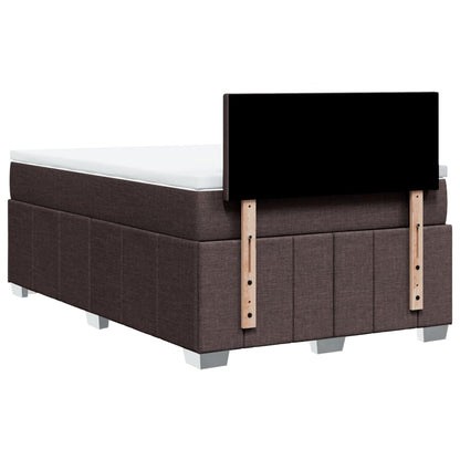 Boxspringbett Mit Matratze Stoff Dunkelbraun
