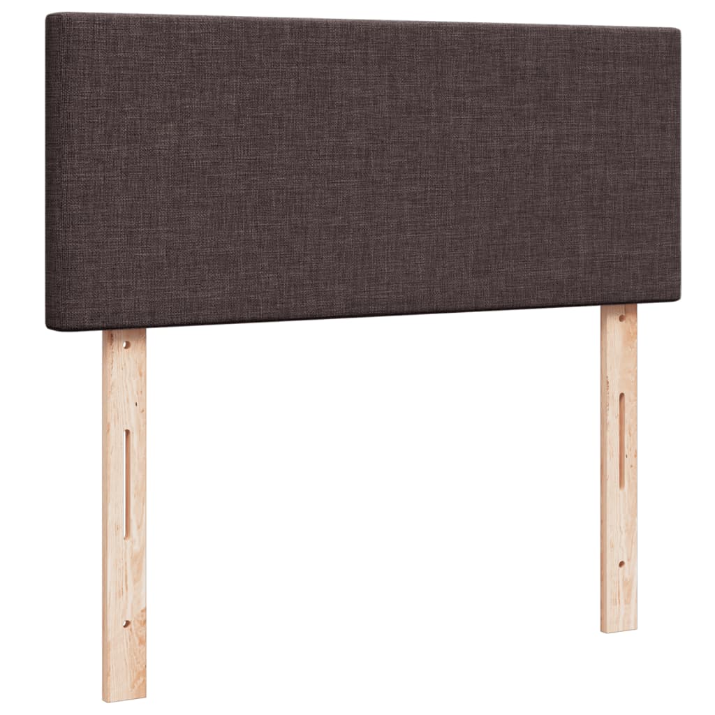 Boxspringbett Mit Matratze Stoff Dunkelbraun