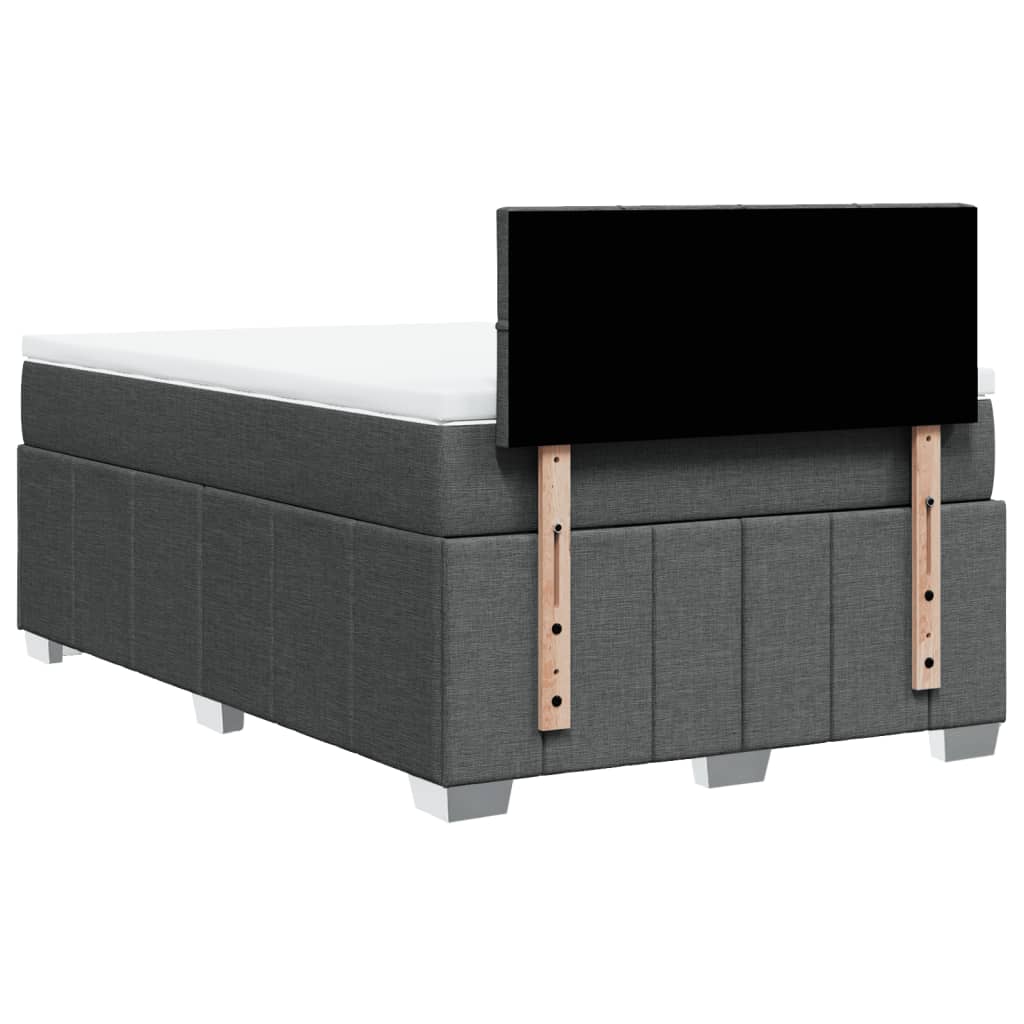 Boxspringbett Mit Matratze Stoff Dunkelgrau