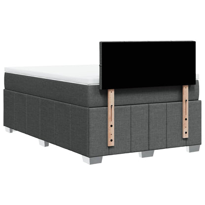 Boxspringbett Mit Matratze Stoff Dunkelgrau