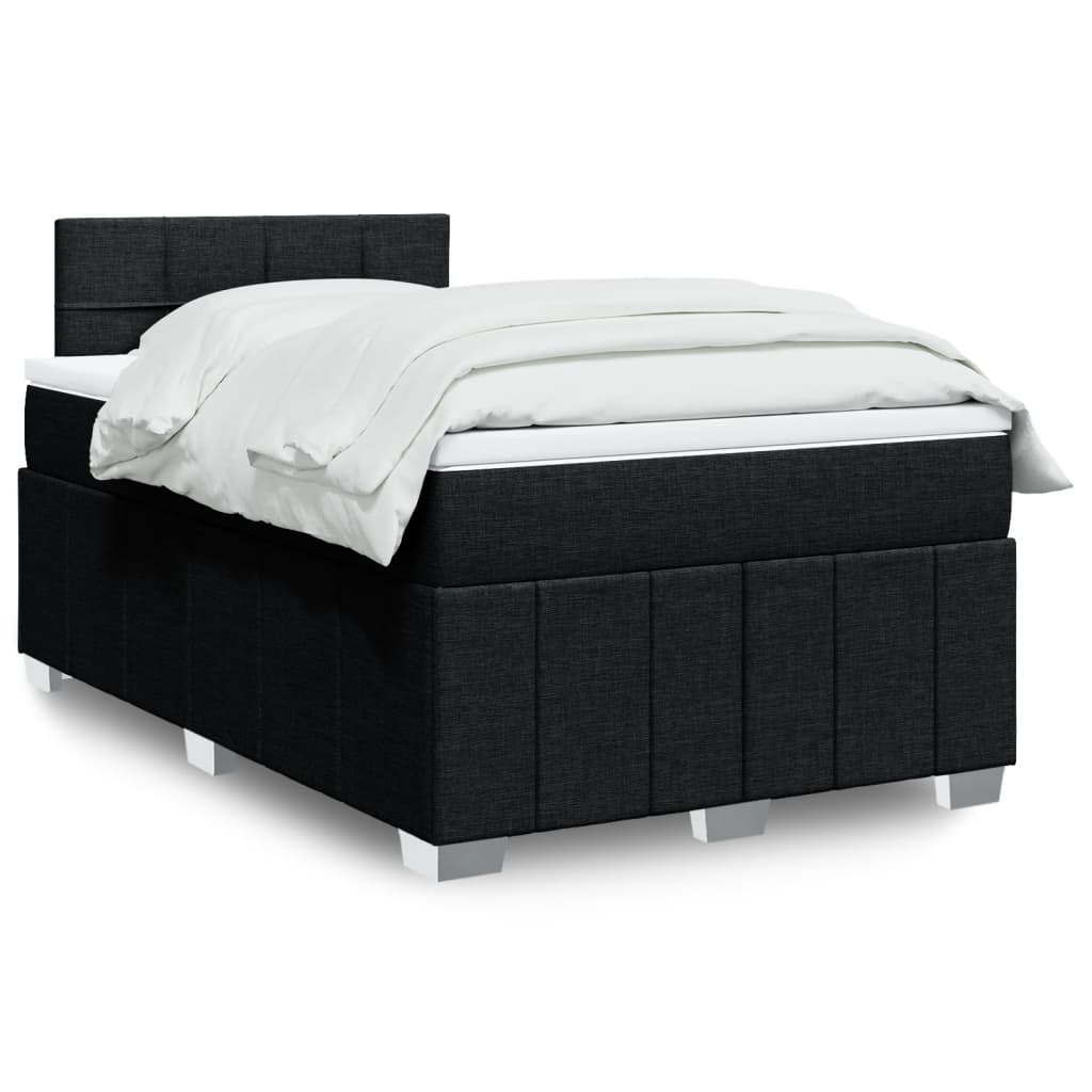 Boxspringbett Mit Matratze Stoff Schwarz