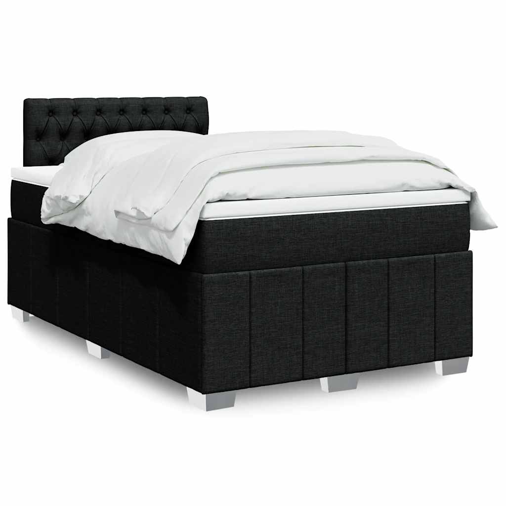 Boxspringbett Mit Matratze Stoff Schwarz