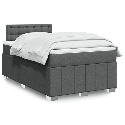 Boxspringbett Mit Matratze Stoff Dunkelgrau