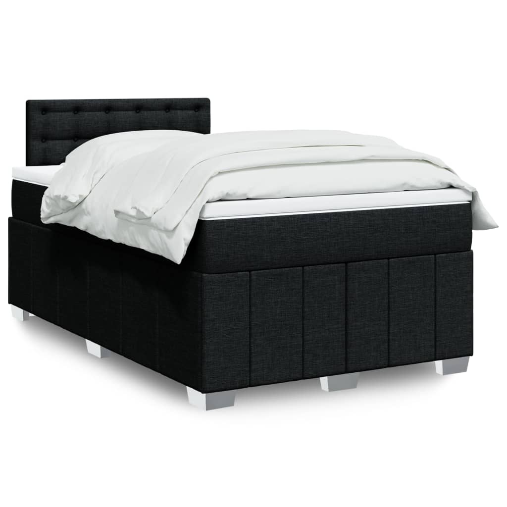Boxspringbett Mit Matratze Stoff Schwarz