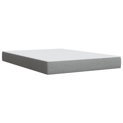 Boxspringbett Mit Matratze Stoff Hellgrau
