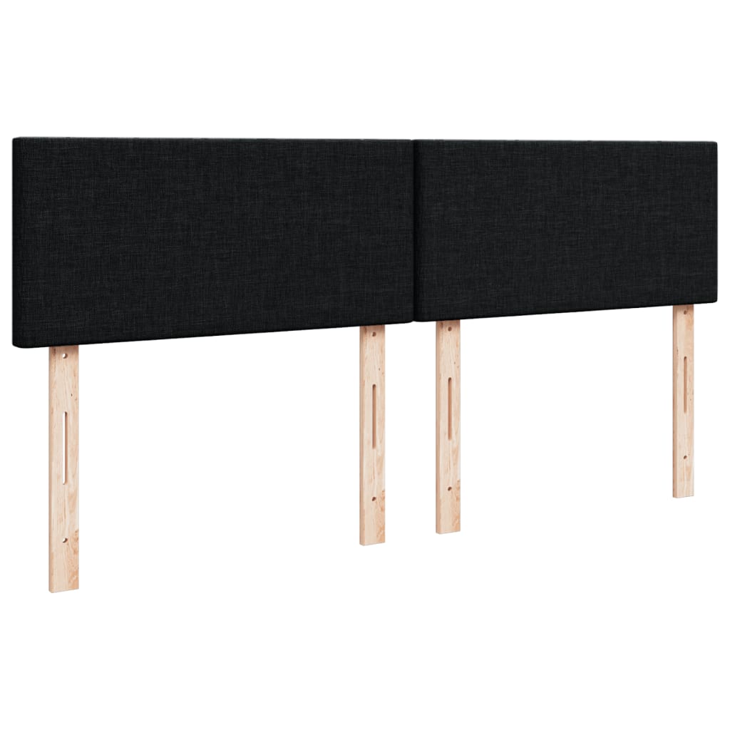 Boxspringbett Mit Matratze Stoff Schwarz