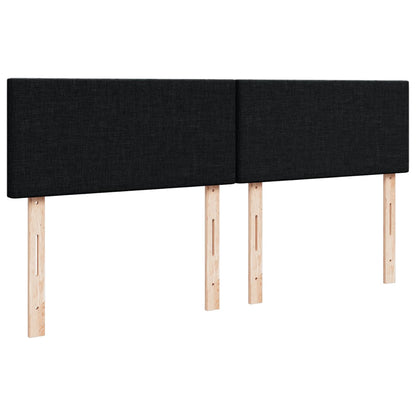 Boxspringbett Mit Matratze Stoff Schwarz