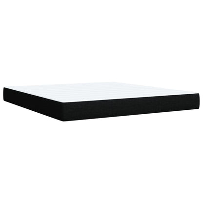 Boxspringbett Mit Matratze Stoff Schwarz