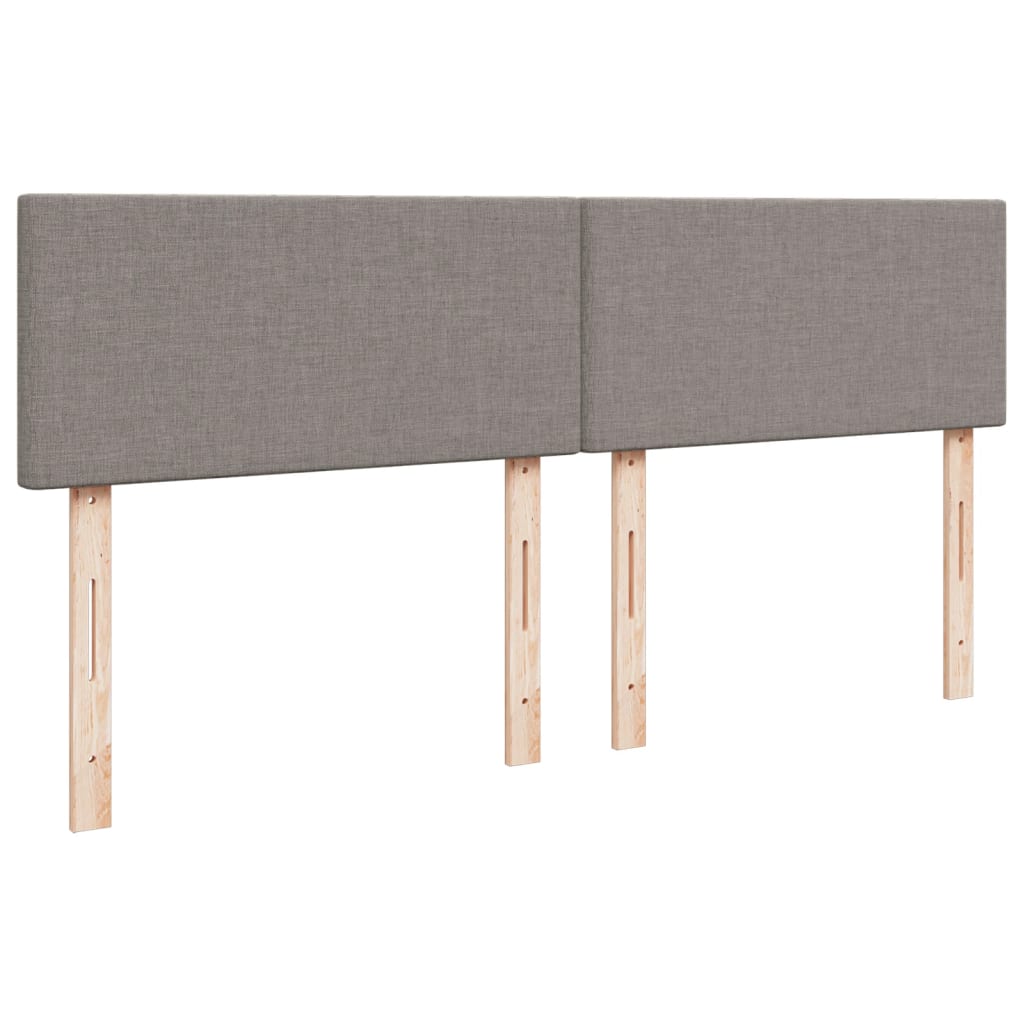 Boxspringbett Mit Matratze Stoff Taupe