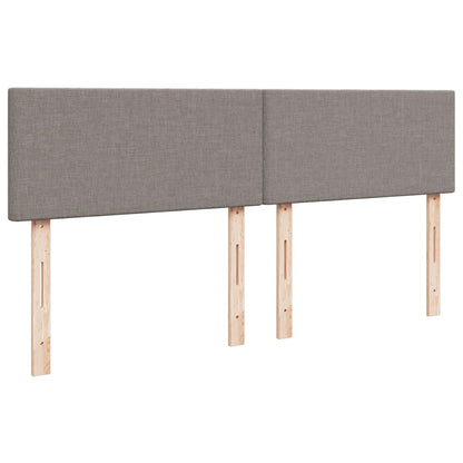 Boxspringbett Mit Matratze Stoff Taupe