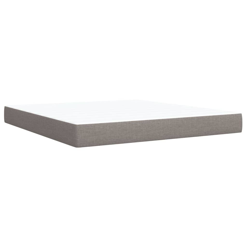 Boxspringbett Mit Matratze Stoff Taupe