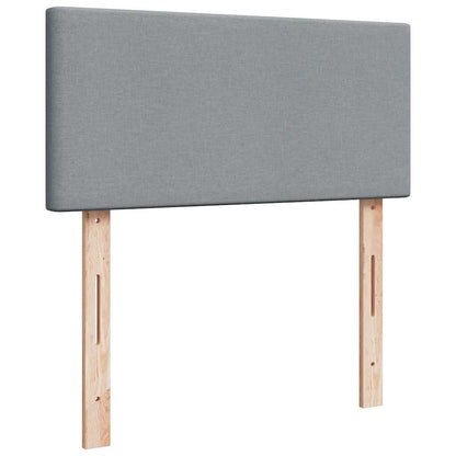Boxspringbett Mit Matratze Stoff Hellgrau