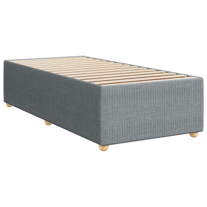 Boxspringbett Mit Matratze Stoff Hellgrau