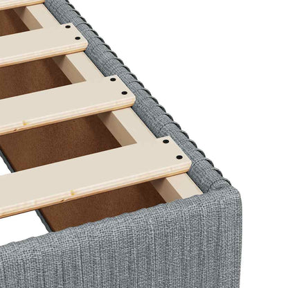 Boxspringbett Mit Matratze Stoff Hellgrau