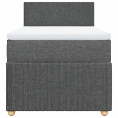Boxspringbett Mit Matratze Stoff Dunkelgrau