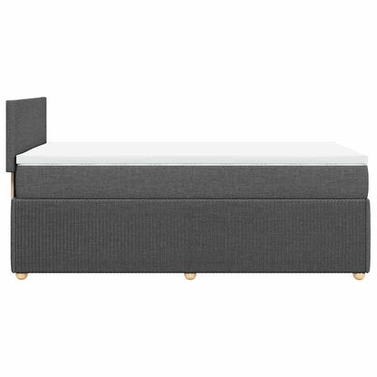 Boxspringbett Mit Matratze Stoff Dunkelgrau