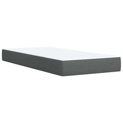 Boxspringbett Mit Matratze Stoff Dunkelgrau