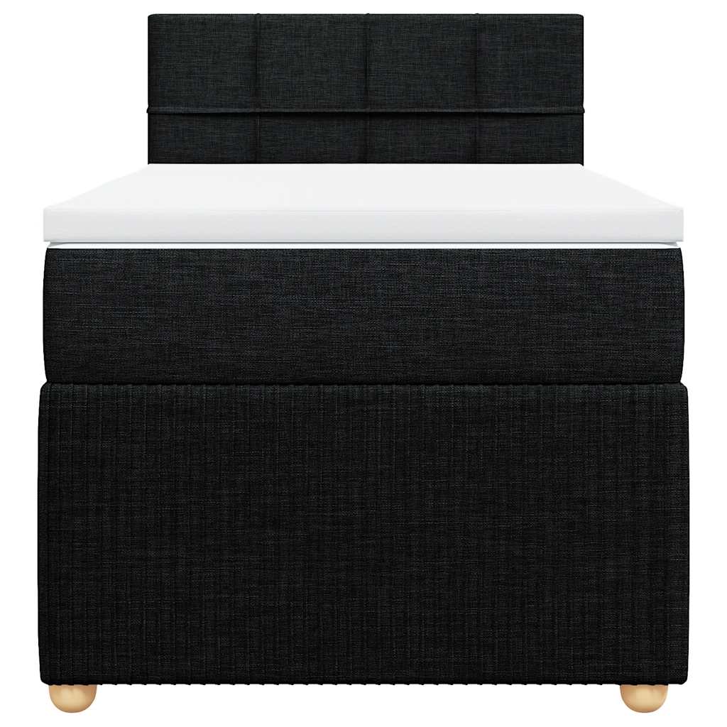 Boxspringbett Mit Matratze Stoff Schwarz