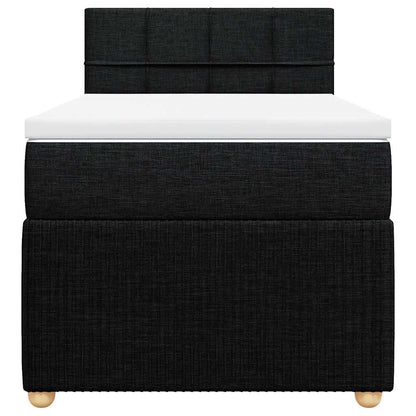 Boxspringbett Mit Matratze Stoff Schwarz