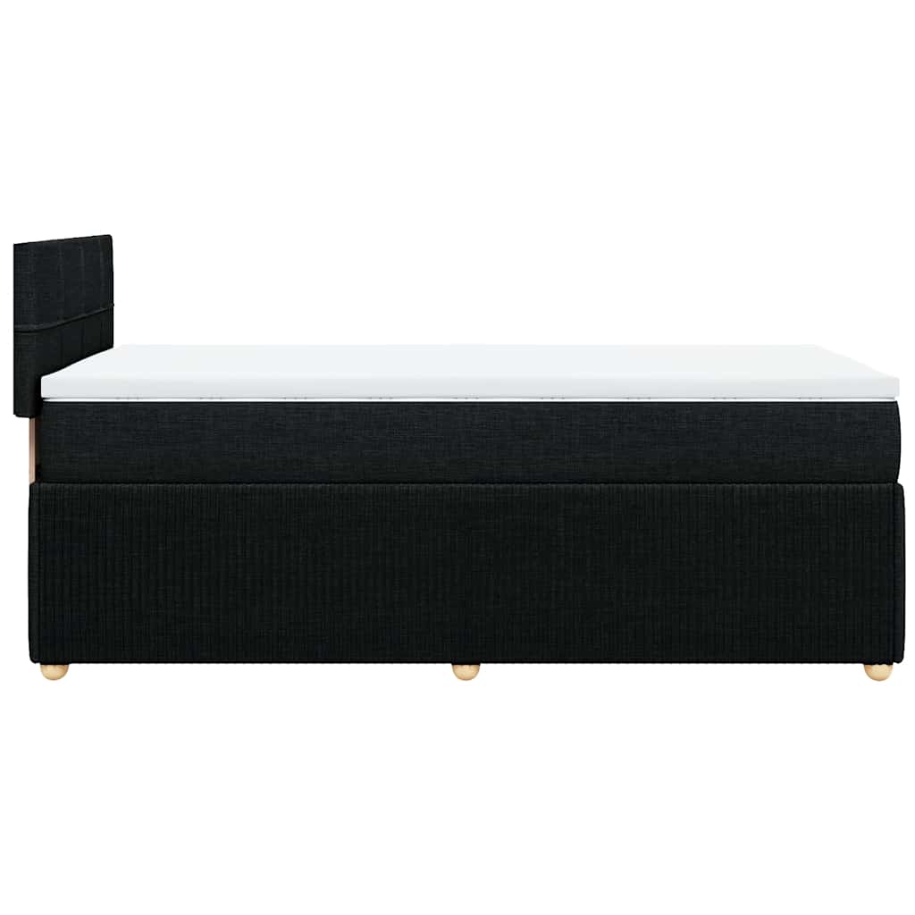 Boxspringbett Mit Matratze Stoff Schwarz