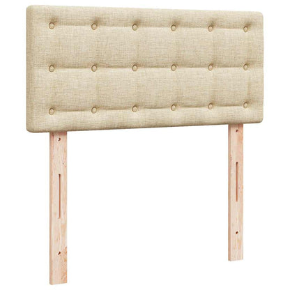 Boxspringbett Mit Matratze Stoff Creme