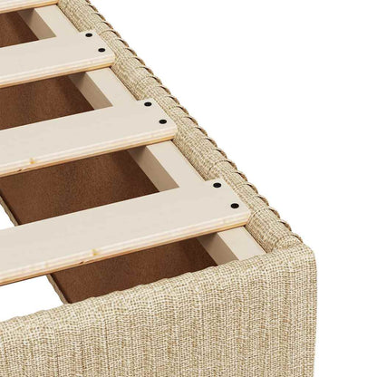 Boxspringbett Mit Matratze Stoff Creme