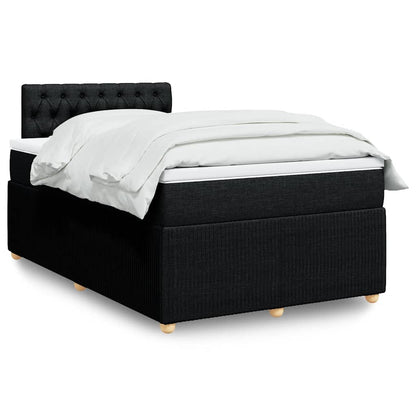 Boxspringbett Mit Matratze Stoff Schwarz