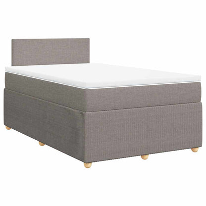 Boxspringbett Mit Matratze Stoff Taupe