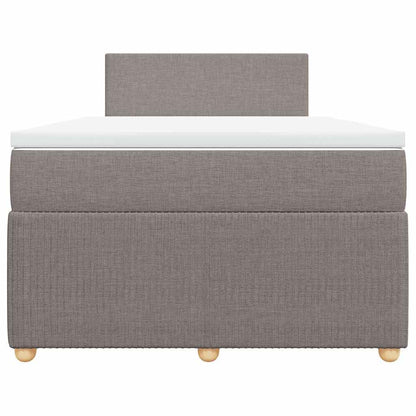Boxspringbett Mit Matratze Stoff Taupe