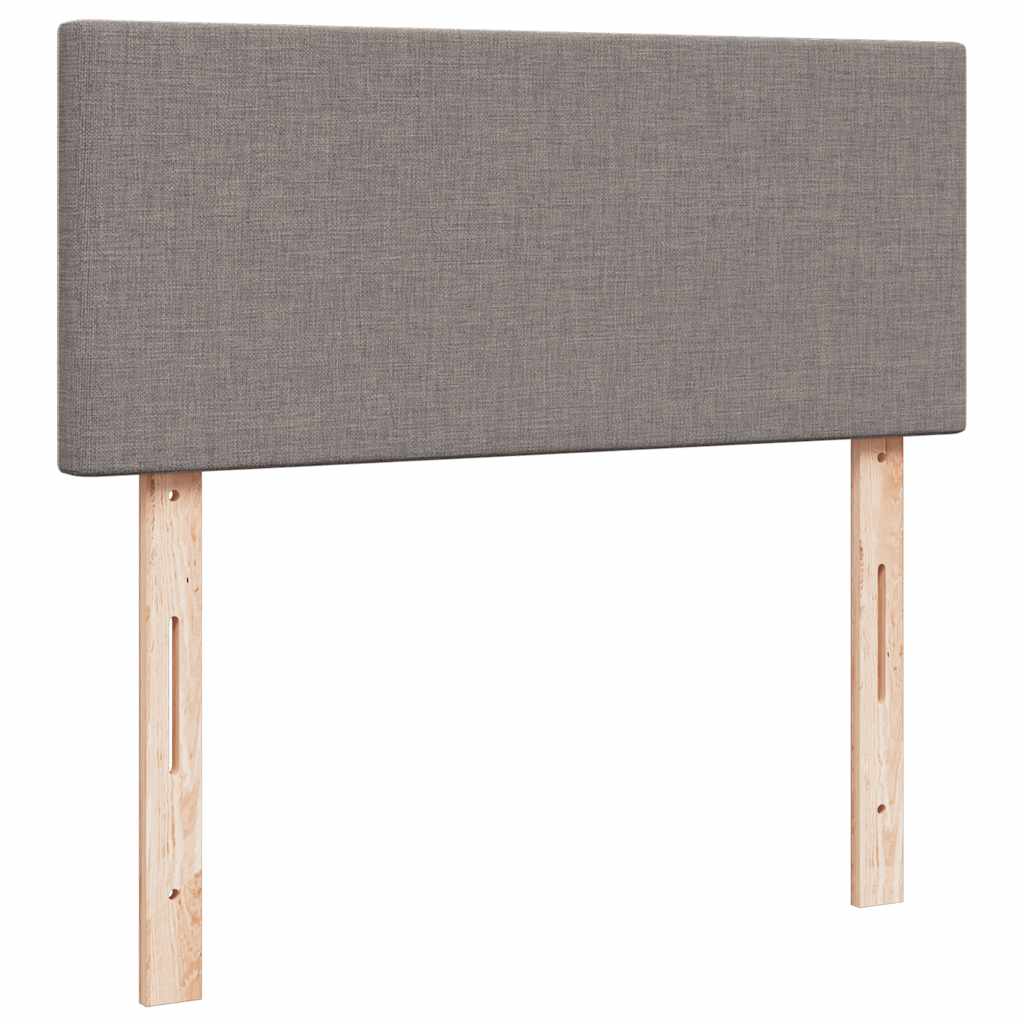 Boxspringbett Mit Matratze Stoff Taupe