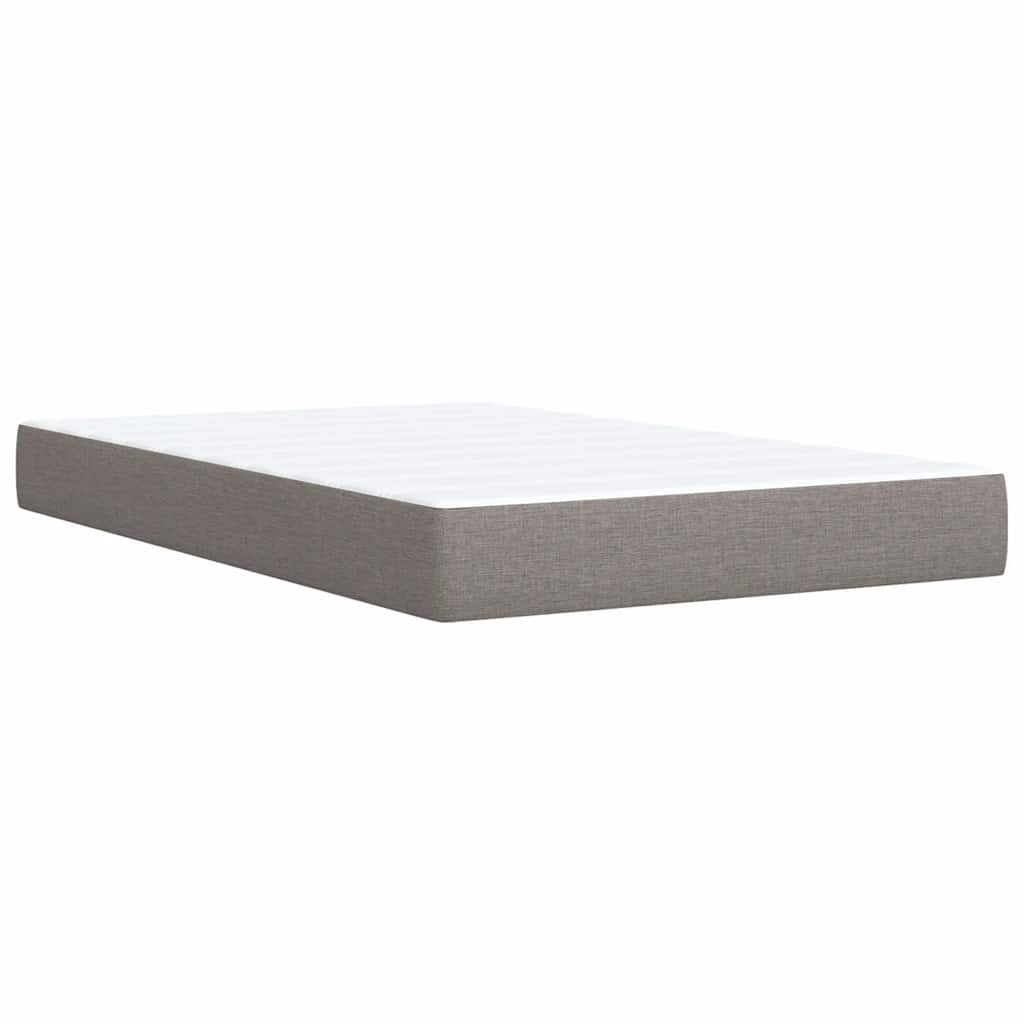 Boxspringbett Mit Matratze Stoff Taupe