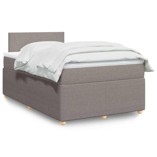 Boxspringbett Mit Matratze Stoff Taupe