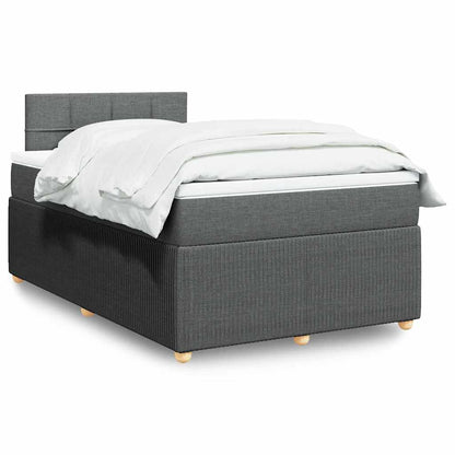 Boxspringbett Mit Matratze Stoff Dunkelgrau