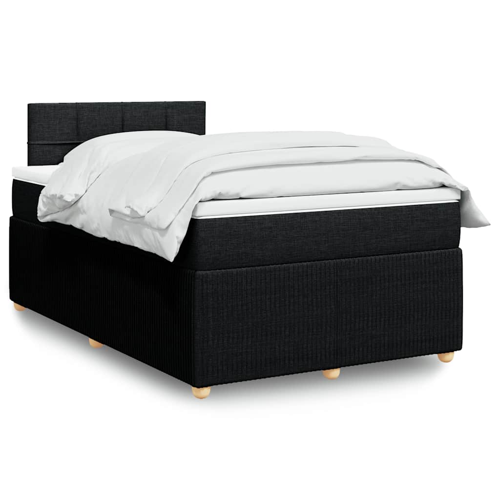 Boxspringbett Mit Matratze Stoff Schwarz