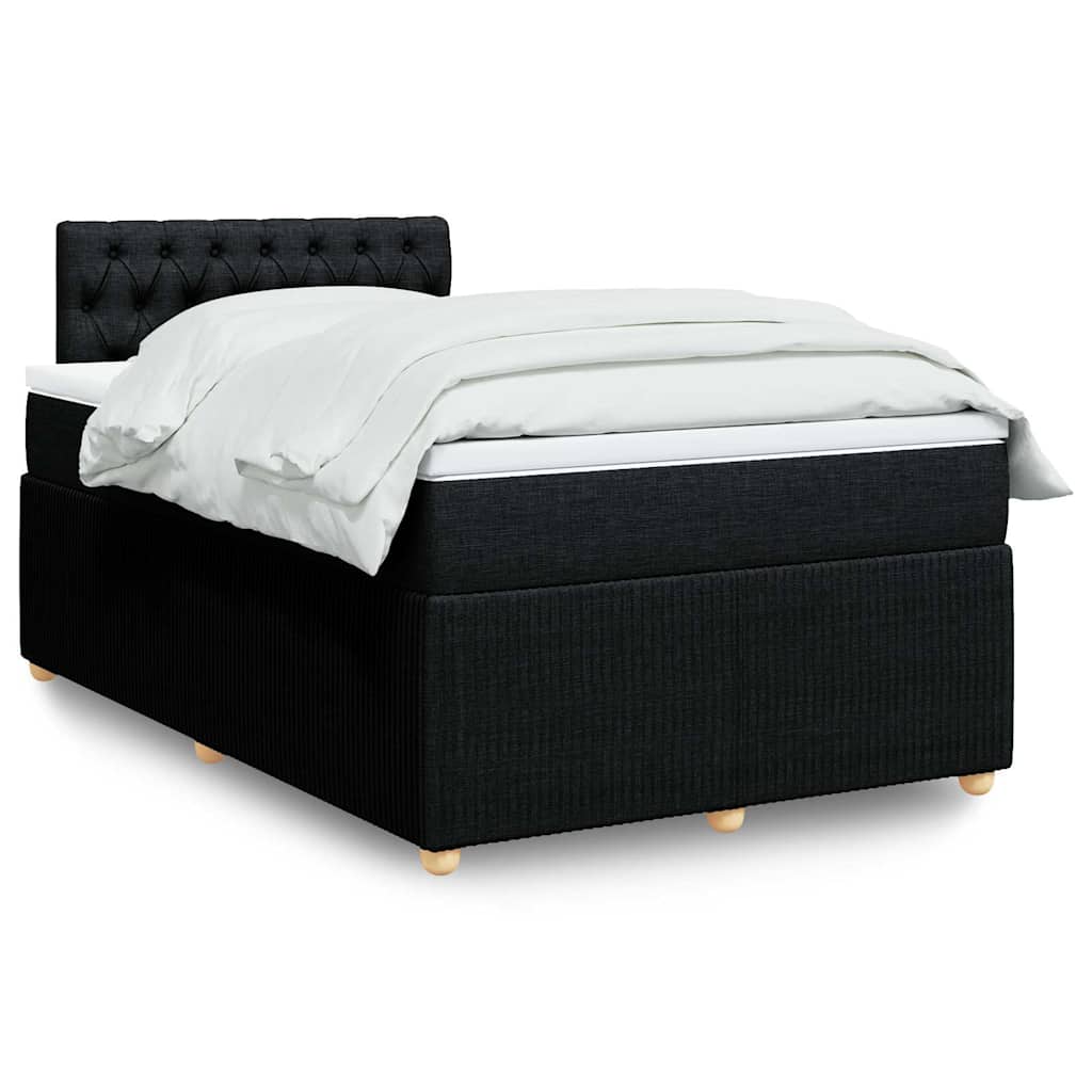 Boxspringbett Mit Matratze Stoff Schwarz