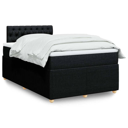 Boxspringbett Mit Matratze Stoff Schwarz