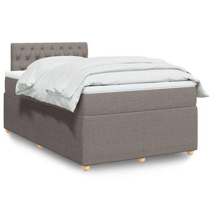 Boxspringbett Mit Matratze Stoff Taupe