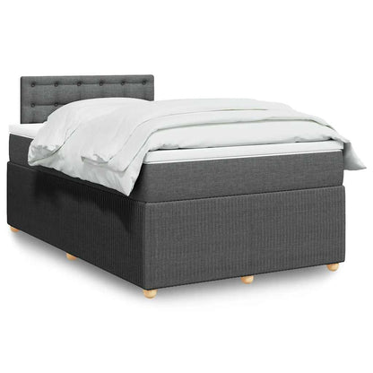 Boxspringbett Mit Matratze Stoff Dunkelgrau