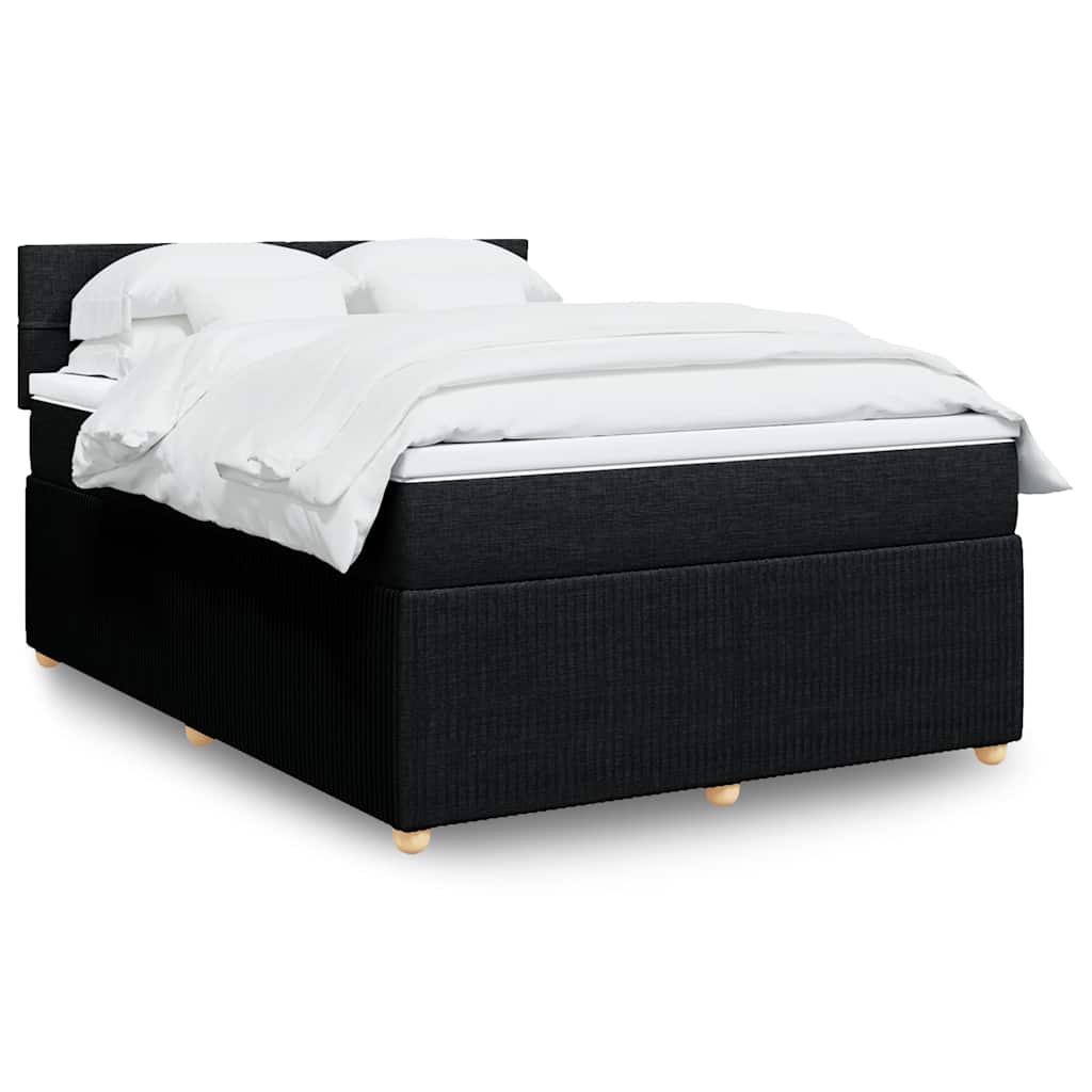 Boxspringbett Mit Matratze Stoff Schwarz
