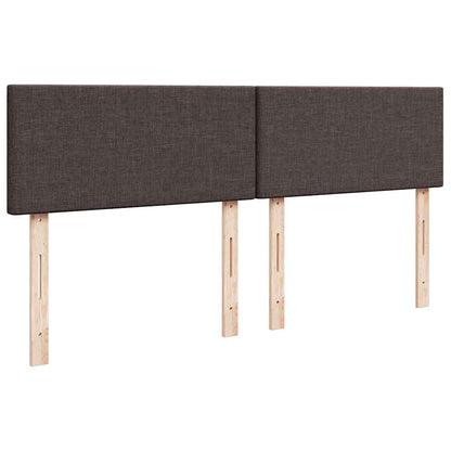 Boxspringbett Mit Matratze Stoff Dunkelbraun